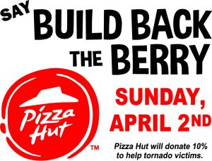 Pizza Hut-Fundraiser for Tornado Victims